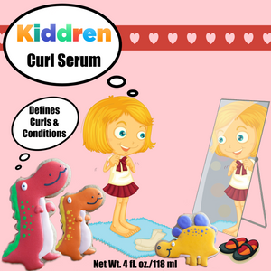 Kiddren Curl Serum 4 ounce curl serum for kids defines curls to remove unwanted frizz and manages unruly hair