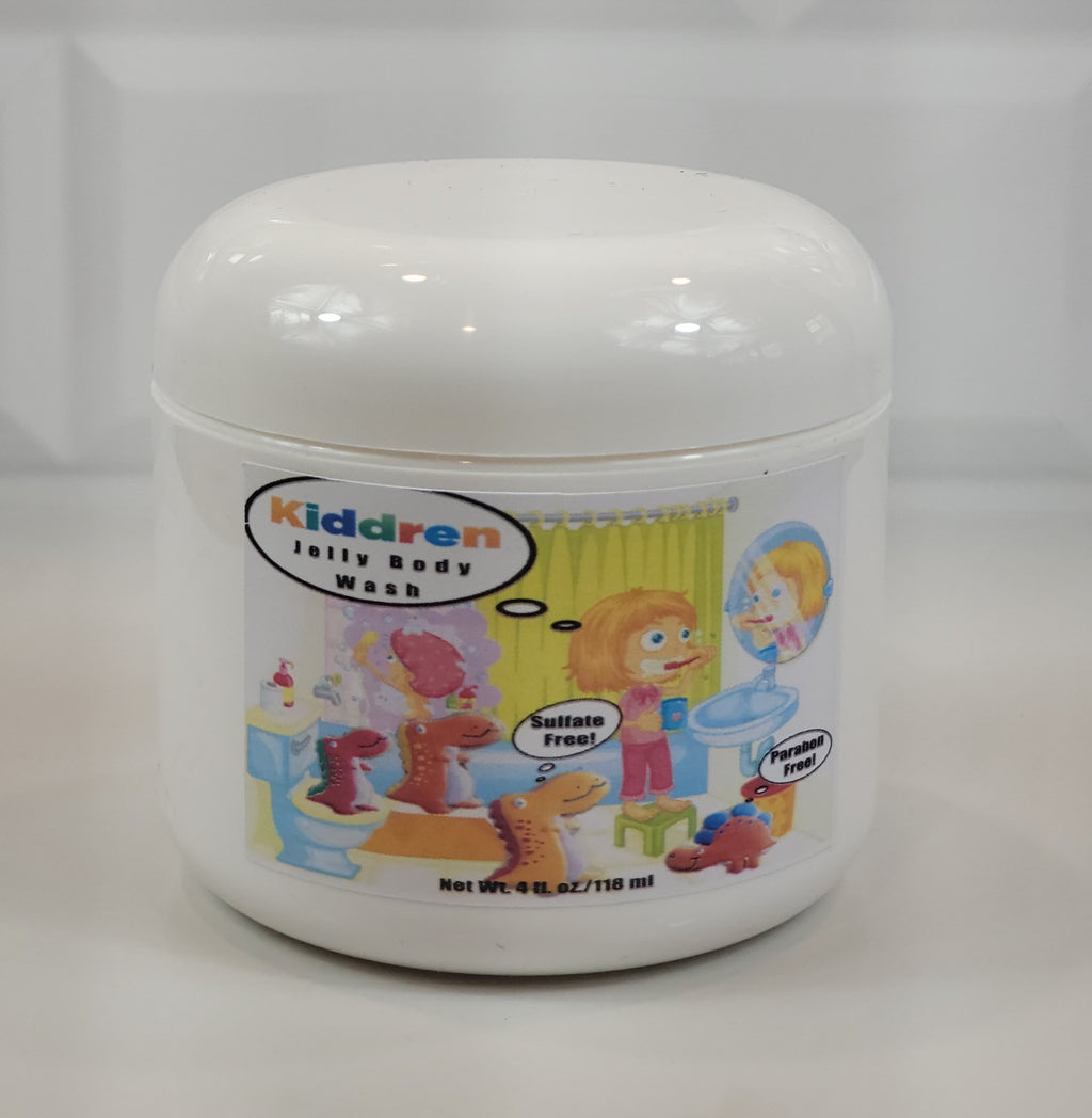 Kiddren Jelly Body Wash 4 ounce body wash jelly is fun for kids to use and gentle for daily use to keep skin clean, moisturized and hydrated
